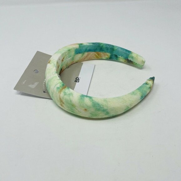 BP Nordstrom Tie Dye Printed Headband Green Multi - Picture 3 of 5